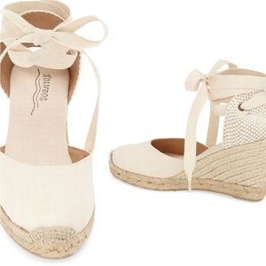 Solids Wedge Lace-Up Espadrilles